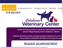 Tablet Screenshot of calabasasvetcenter.com